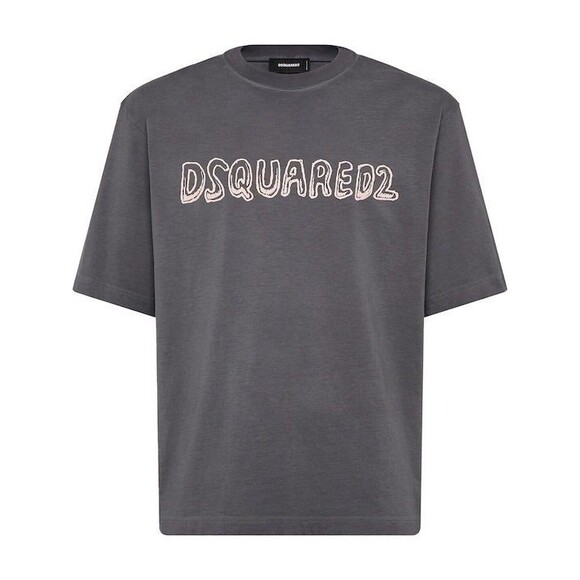 Dsquared2 Graphic Tee Charcoal Fade T-Shirt Men’s Size M Free Shipping Included - Picture 1 of 3